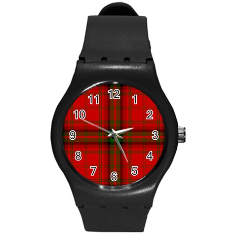 MacDougall Tartan Round Plastic Sport Watch (M) from ArtsNow.com Front