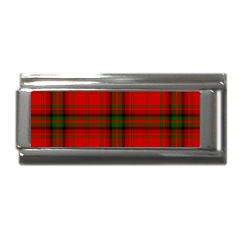 MacDougall Tartan Superlink Italian Charm (9mm) from ArtsNow.com Front
