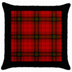 MacDougall Tartan Throw Pillow Case (Black)