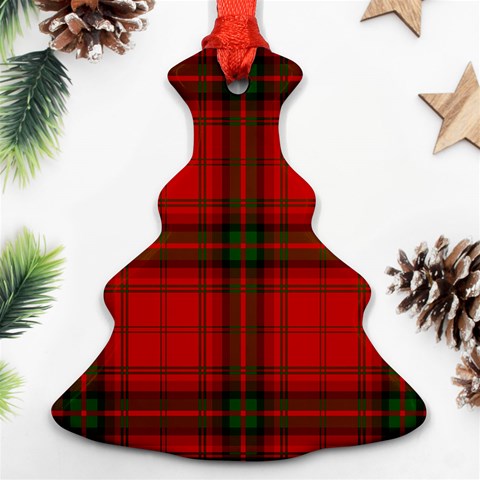 MacDougall Tartan Christmas Tree Ornament (Two Sides) from ArtsNow.com Back