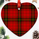 MacDougall Tartan Ornament (Heart)