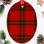 MacDougall Tartan Oval Ornament (Two Sides)