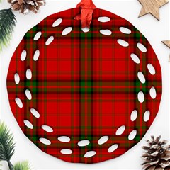 MacDougall Tartan Round Filigree Ornament (Two Sides) from ArtsNow.com Back