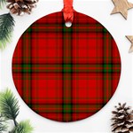 MacDougall Tartan Round Ornament (Two Sides)