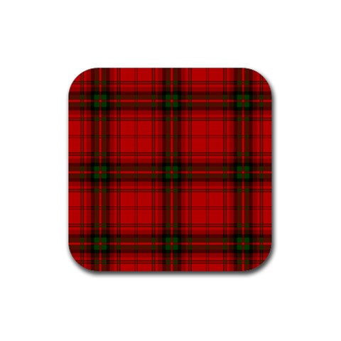 MacDougall Tartan Rubber Coaster (Square) from ArtsNow.com Front