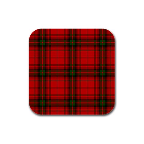 MacDougall Tartan Rubber Square Coaster (4 pack) from ArtsNow.com Front