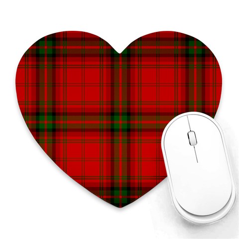 MacDougall Tartan Heart Mousepad from ArtsNow.com Front