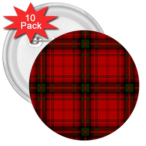 MacDougall Tartan 3  Button (10 pack) from ArtsNow.com Front