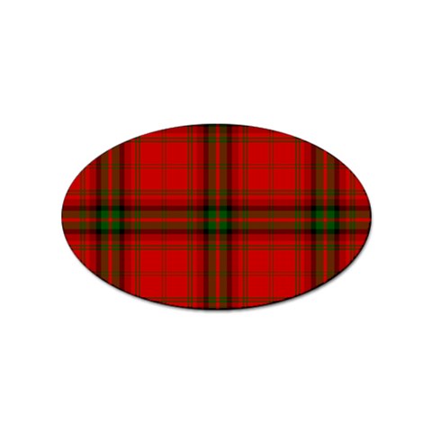 MacDougall Tartan Sticker Oval (10 pack) from ArtsNow.com Front