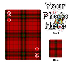 MacDougall Tartan Playing Cards 54 Designs from ArtsNow.com Front - Diamond2