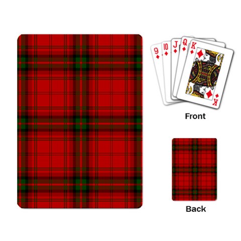 MacDougall Tartan Playing Cards Single Design from ArtsNow.com Back