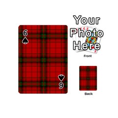 MacDougall Tartan Playing Cards 54 (Mini) from ArtsNow.com Front - Spade6