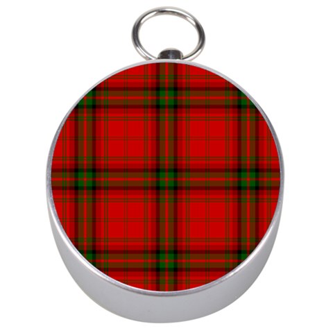 MacDougall Tartan Silver Compass from ArtsNow.com Front