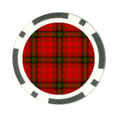 MacDougall Tartan Poker Chip Card Guard (10 pack) from ArtsNow.com Front