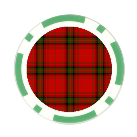 MacDougall Tartan Poker Chip Card Guard (10 pack) from ArtsNow.com Front