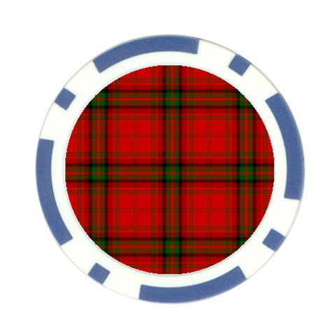 MacDougall Tartan Poker Chip Card Guard (10 pack) from ArtsNow.com Front