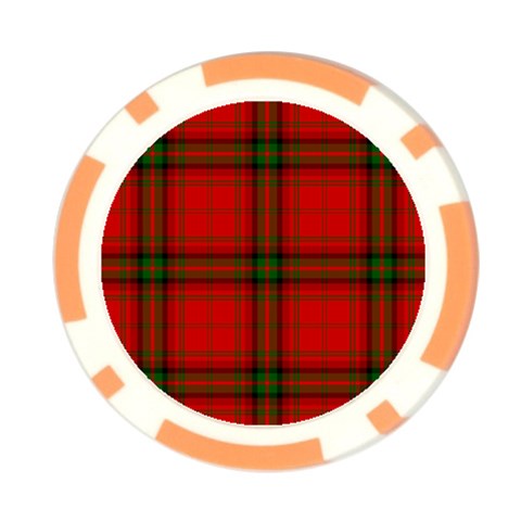 MacDougall Tartan Poker Chip Card Guard (10 pack) from ArtsNow.com Front