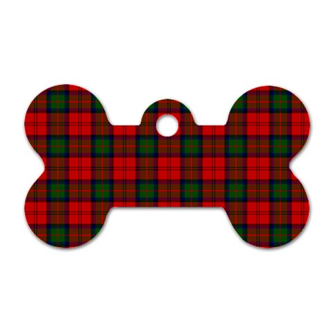 MacDuff Tartan Dog Tag Bone (One Side) from ArtsNow.com Front