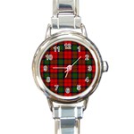 MacDuff Tartan Round Italian Charm Watch