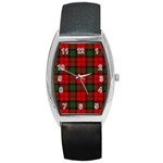 MacDuff Tartan Barrel Style Metal Watch