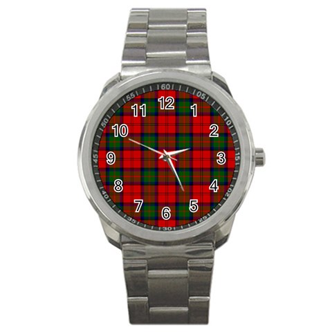 MacDuff Tartan Sport Metal Watch from ArtsNow.com Front