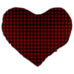 MacDuff Tartan Large 19  Premium Heart Shape Cushion