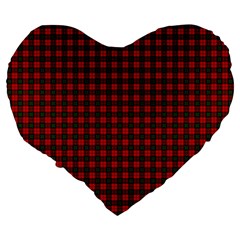 MacDuff Tartan Large 19  Premium Flano Heart Shape Cushion from ArtsNow.com Back