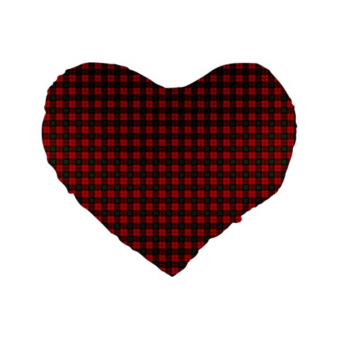 MacDuff Tartan Standard 16  Premium Heart Shape Cushion from ArtsNow.com Front