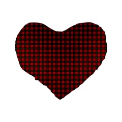 MacDuff Tartan Standard 16  Premium Flano Heart Shape Cushion from ArtsNow.com Back