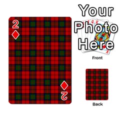 MacDuff Tartan Playing Cards 54 Designs from ArtsNow.com Front - Diamond2