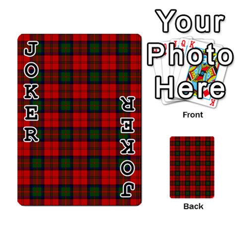 MacDuff Tartan Playing Cards 54 Designs from ArtsNow.com Front - Joker1