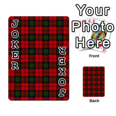 MacDuff Tartan Playing Cards 54 Designs from ArtsNow.com Front - Joker1