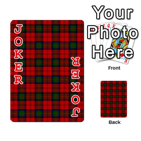 MacDuff Tartan Playing Cards 54 Designs from ArtsNow.com Front - Joker2