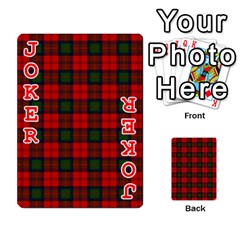 MacDuff Tartan Playing Cards 54 Designs from ArtsNow.com Front - Joker2