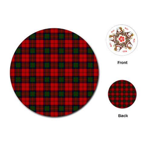 MacDuff Tartan Playing Cards (Round) from ArtsNow.com Front