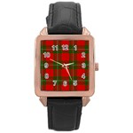 MacGregor Tartan Rose Gold Leather Watch