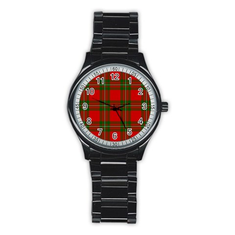 MacGregor Tartan Stainless Steel Round Watch from ArtsNow.com Front