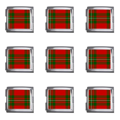 MacGregor Tartan Mega Link Italian Charm (9 pack) from ArtsNow.com Front