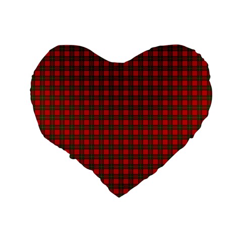 MacGregor Tartan Standard 16  Premium Flano Heart Shape Cushion from ArtsNow.com Back