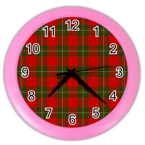 MacGregor Tartan Color Wall Clock from ArtsNow.com Front