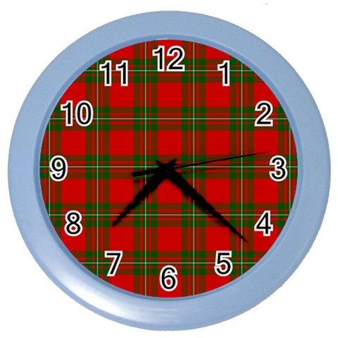 MacGregor Tartan Color Wall Clock from ArtsNow.com Front
