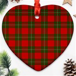 MacGregor Tartan Heart Ornament (Two Sides)