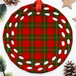 MacGregor Tartan Round Filigree Ornament (Two Sides)