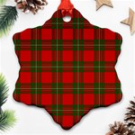 MacGregor Tartan Ornament (Snowflake)
