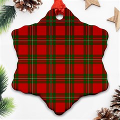 MacGregor Tartan Snowflake Ornament (Two Sides) from ArtsNow.com Back