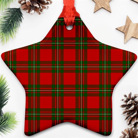 MacGregor Tartan Ornament (Star) from ArtsNow.com Front