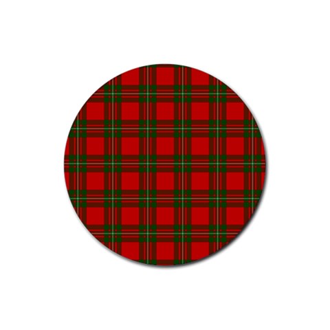 MacGregor Tartan Rubber Coaster (Round) from ArtsNow.com Front