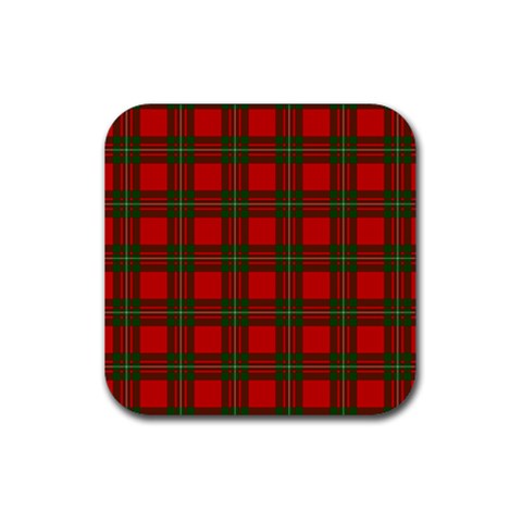 MacGregor Tartan Rubber Coaster (Square) from ArtsNow.com Front