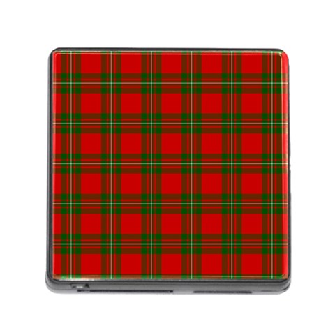 MacGregor Tartan Memory Card Reader (Square) from ArtsNow.com Front