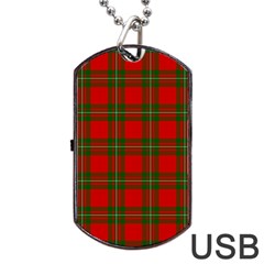 MacGregor Tartan Dog Tag USB Flash (Two Sides) from ArtsNow.com Back